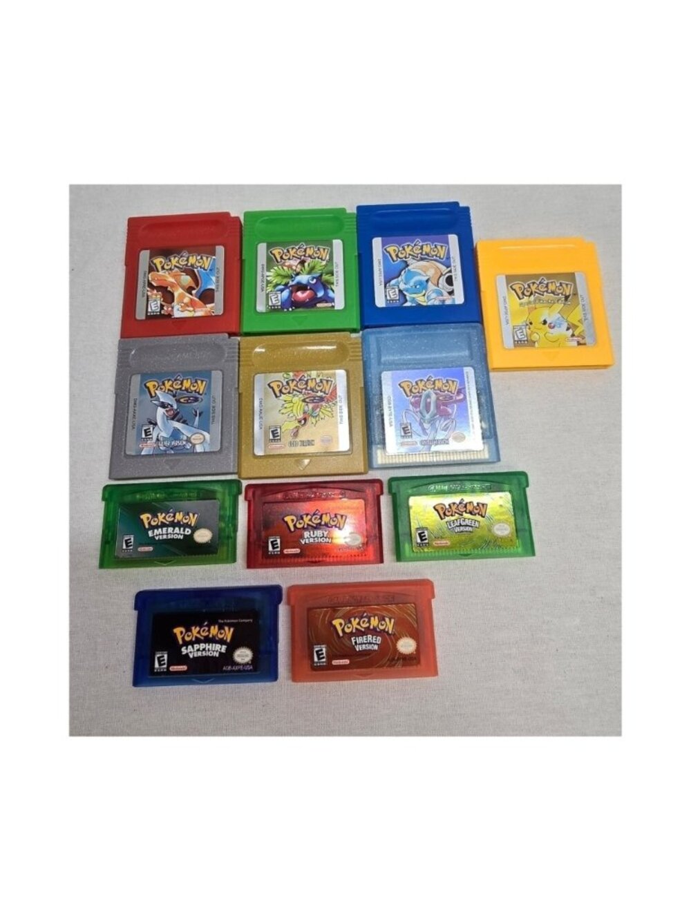 Pokémon Gameboy Game lot- 12 Games- New- Reproduction games
